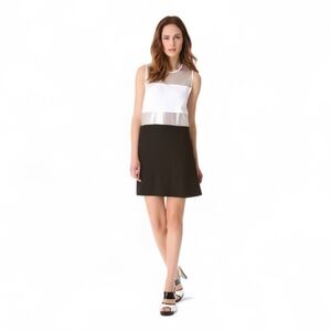 L'AGENCE NWT Mesh Inset Dress Size 4 Pockets No Lining